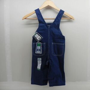 Liberty Denim Overalls Toddlers 12M Adjustable Straps Snap Close Cotton Blue NWT